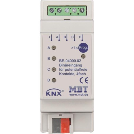 MDT BE-04000.02 Binäreingang 4-fach, 2TE, REG (BE-04000.02)