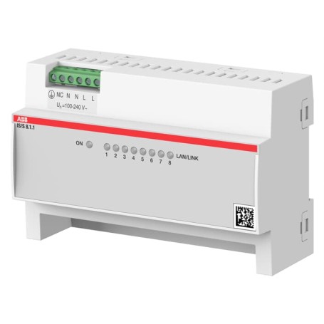 ABB IS/S8.1.1 DIN montato su guida Attuatore per tendina/persiana 8 canali (2CDG120082R0011)