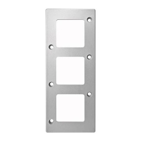 Merten 480360 Placca copripresa e copri interruttori Argento