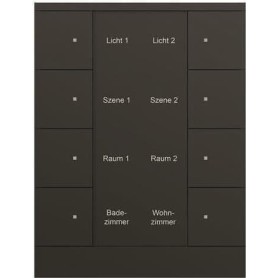 Busch-Jaeger 8f. Bedienelement schwarz, matt SB/U8.0.11-885 (2CKA006330A0070)