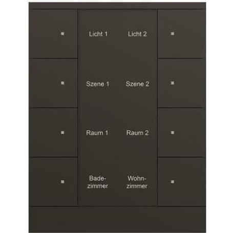 Busch-Jaeger 8f. Bedienelement schwarz, matt SB/U8.0.11-885 (2CKA006330A0070)