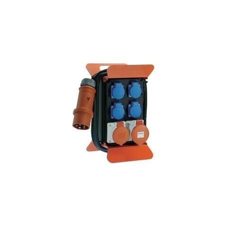 AS Schwabe 60506 STECKY Stromverteiler 400V II 32 A 1 CEE-Stecker 32 A, 5polig 400 V IP44 (60506)