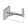 Preisner WWH5075 kit di fissaggio Argento Acciaio