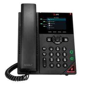 HP VVX 250 - IP-Telefon - Schwarz - Kabelgebundenes Mobilteil - 4 Zeilen - LED - 7,11 cm (2.8") (89B62AA)