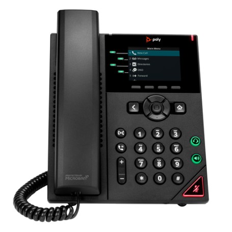 HP VVX 250 - IP-Telefon - Schwarz - Kabelgebundenes Mobilteil - 4 Zeilen - LED - 7,11 cm (2.8") (89B62AA)