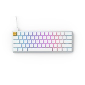 Glorious Gaming GMMK tastiera USB QWERTY US International Argento, Bianco (GLO-GMMK-COM-BRN-W)