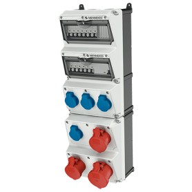 MENNEKES 950007 presa energia Tipo F Blu, Rosso, Bianco