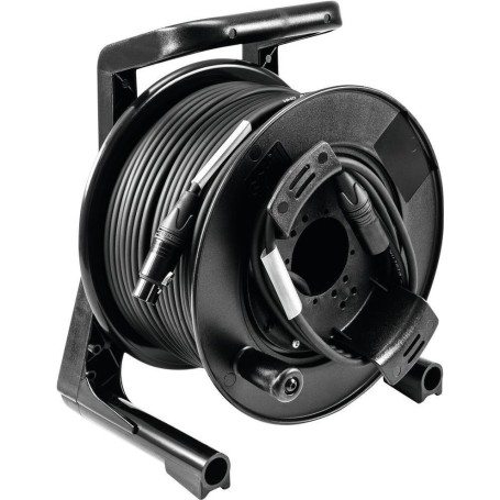 PSSO DMX Kabeltrommel XLR 50m sw Neutrik 2x0,22 (3030745K)