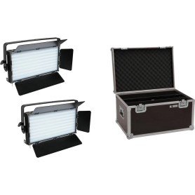 EUROLITE Set 2x LED PLL-480 CW/WW Panel + Case (20000676)