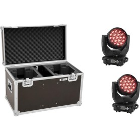 EUROLITE Set 2x LED TMH-X4 Moving-Head Wash Zoom + Case (20000684)