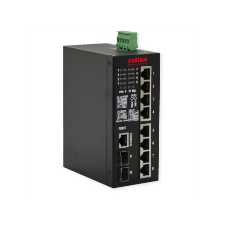 ROLINE 21.13.1131 switch di rete Gestito L2 Gigabit Ethernet (10/100/1000) Supporto Power over Ethernet (PoE) Nero