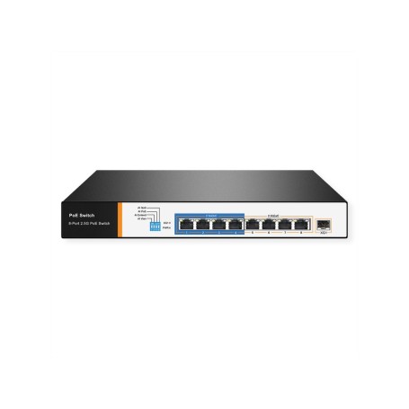 VALUE 21.99.1189 switch di rete 2.5G Ethernet (100/1000/2500) Supporto Power over Ethernet (PoE) 1U Nero