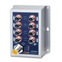 PLANET IP50 Ind 8-P 10/100TX M12 Non gestito Supporto Power over Ethernet (PoE) Blu, Grigio (ISW-808PT-M12A)