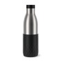 EMSA Bludrop Sleeve N3111100 borraccia Uso quotidiano 700 ml Acciaio inox Nero, Acciaio inox