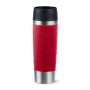 EMSA Travel Mug Classic N2022200 tazza da viaggio 500 ml Nero, Rosso, Acciaio inox Acciaio inox