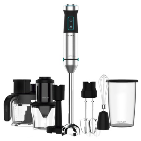 Cecotec Power TitanBlack 1500 XL TotalMix Frullatore ad immersione 1500 W Nero, Verde, Acciaio inox (4275)