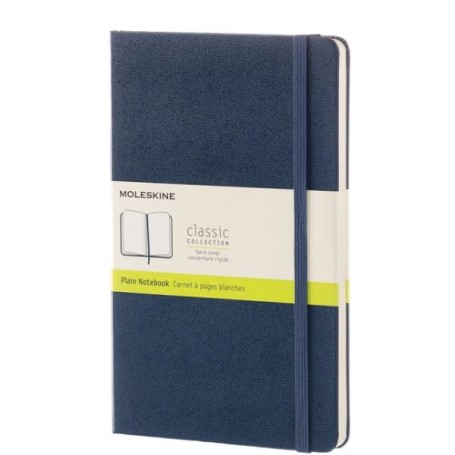 TACCUINO LARGE BLU RIGIDO PPBIANCHE (QP062B20)