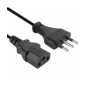 VULTECH CAVO DI ALIMENTAZIONE PC STANDARD CON PRESA ITALIANA 1.5MT (ALIM15-ITA)