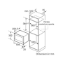 SIEMENS BF722L1B1 - MICROONDE iQ700, NERO/ACCIAIO INOSSIDABILE, STOP SINISTRO, 60 X 38 CM