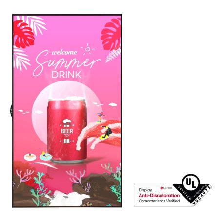 LG 55XS4P-B Pannello piatto per segnaletica digitale 139,7 cm (55") Wi-Fi 4000 cd/m² Full HD Nero WebOS 24/7 (55XS4P-B.AEU)