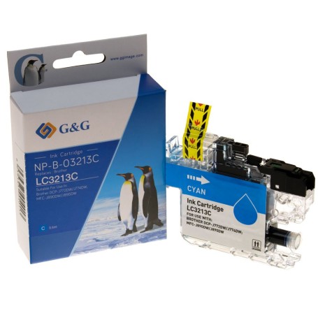 G&G 132131 cartuccia d'inchiostro 1 pz Compatibile Resa elevata (XL) Ciano