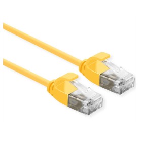 ROLINE CAVO UTP DATA CENTER PATCHCORD CAT.6A, CLASS EA, LSOH, SLIM, GIALLO, 1M (21.15.3923)