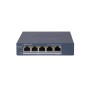 HIKVISION SWITCH L2, SMART MANAGED, 4 GIGABIT RJ45 POE PORTS, 1 GIGABIT RJ45 PORT, 802.3AF/AT, POE P (DS-3E1505P-EI)