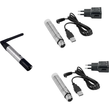 EUROLITE Set QuickDMX 1x Sender + 2x AKKU Empfänger (20000900)