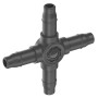 Micro-Drip-System Kreuzstck 4,6mm (3/16") (dunkelgrau, 10 Stck, Modell 2023) (13214-20)