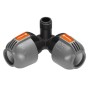 Sprinklersystem Winkelstck 2x 25mm  1/2" (schwarz/grau) (02782-20)