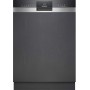 Siemens SN53HS16AE , iQ300, Lavastoviglie semi-integrata, 60 cm, Acciaio spazzolato, Classe energetica: C