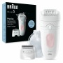 Braun Silk-épil 5 5-030, Epilatore Elettrico Donna, Per Una Epilazione Semplice, Bianco/Rosa (7500435225045)