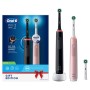 Oral-B Pro 3 3900N Gift Edition Adulto Spazzolino rotante-oscillante Nero, Rosa (Pro 3 3900N bk/pk)