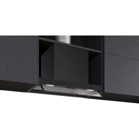 Siemens LJ65BCC60 , iQ300, Cappa di design integrata, 60 cm, vetro trasparente, nero opaco, Classe: B