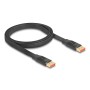 DisplayPort Flachbandkabel 8K 60Hz (schwarz, 1 Meter) (81005)
