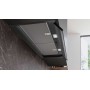 Siemens LJ95BCC60 , iQ300, Cappa di design integrata, 60 cm, vetro trasparente, nero opaco, Classe : B