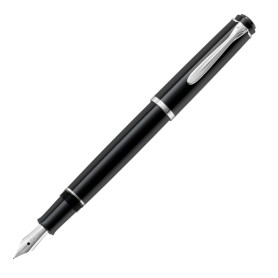 Pelikan P 205 penna stilografica Sistema di riempimento della cartuccia Nero, Argento 1 pz (930750)