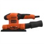 Black & Decker BEW220 Levigatrice orbitale 14000 Giri/min Nero, Arancione (BEW220-QS)