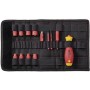 Schraubendreher und Steckschlsseleinsatz 1/4" electric slimVario Set (rot/gelb, 14-teilig, mit slimBits) (43467)