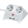 Brennenstuhl 1153520222 prolunghe e multiple 1,8 m 2 presa(e) AC Interno Bianco