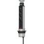 Brennenstuhl 1396200013 prolunghe e multiple 2 m 3 presa(e) AC Interno Alluminio, Nero