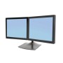 Ergotron DS Series DS100 Dual Monitor Desk Stand, Horizontal 61 cm (24") Scrivania Nero (33-322-200)