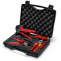 Werkzeugkoffer Photovoltaik, fr Solar-Steckverbinder MC4 (schwarz, 7-teiliges Sortiment, fr Kabel bis 10mm) (97 91 04 V02)