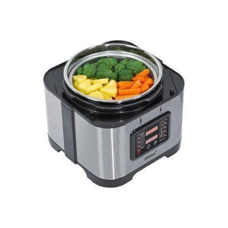 Multikocher / Schnellkochtopf DD 1 ECO (edelstahl/rot, 900 Watt, 5 Liter) (050300)