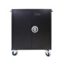 Leba NoteCart Flex NCF-E-24-SC portable device management cart& cabinet Carrello per la gestione dei dispositivi portatili Nero,