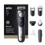 Braun BeardTrimmer 9 BT9520 regolabarba Batteria 52 2 cm Bagnato e secco Nero, Grigio