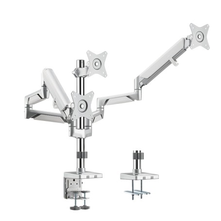 LogiLink BP0090 supporto da tavolo per Tv a schermo piatto 68,6 cm (27") Morsa Argento (BP0090)