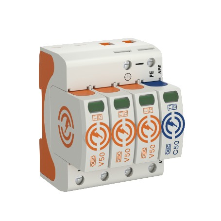 Obo Bettermann V50-3+NPE-280 Arancione, Bianco 230 V (5093526)