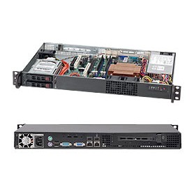 Supermicro SuperChassis 510T-203B Supporto Nero 200 W (CSE-510T-203B)
