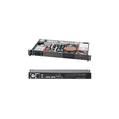 Supermicro SuperChassis 510T-203B Supporto Nero 200 W (CSE-510T-203B)